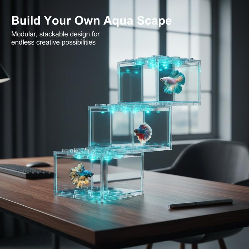 Home Decor Habitat - Akrylowe mini akwarium do układania w