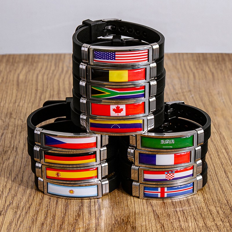 Home Decor Canada - Moda flaga narodowa bransoletka USA francja