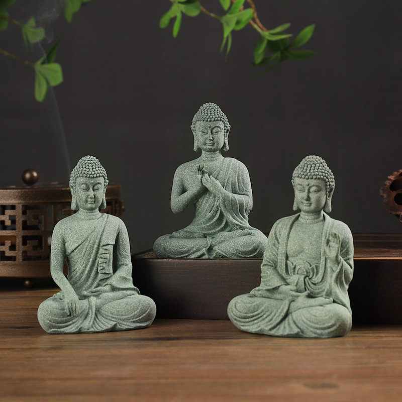 Home Decor Zen - Statuetka Buddy w ogrodzie Dekoracja akwarium