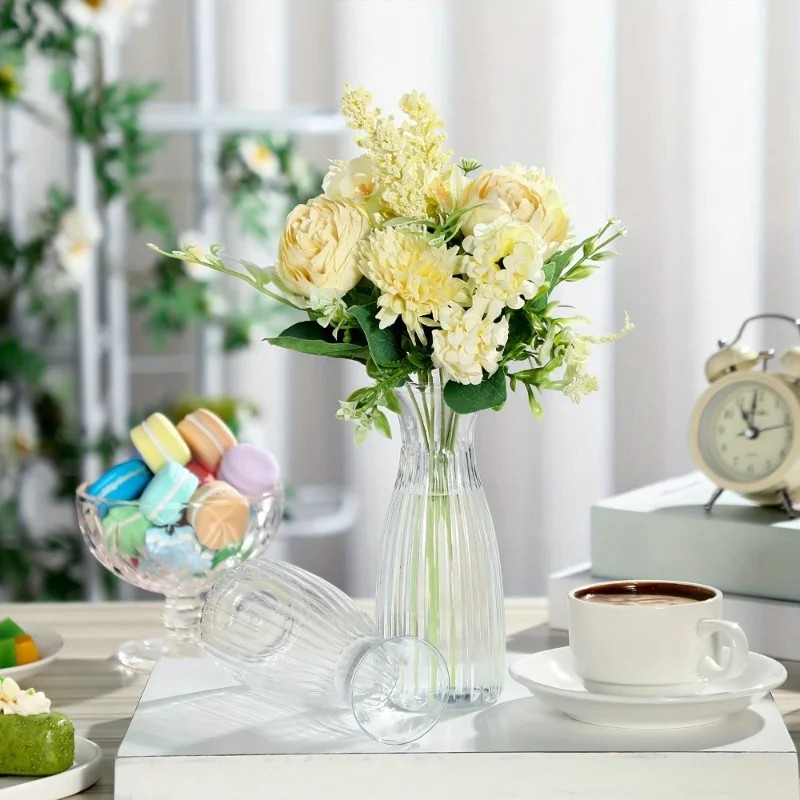 Home Decor Vase With Flowers - Zestaw wazonów do samodzielnego aranżowania kwiatów,