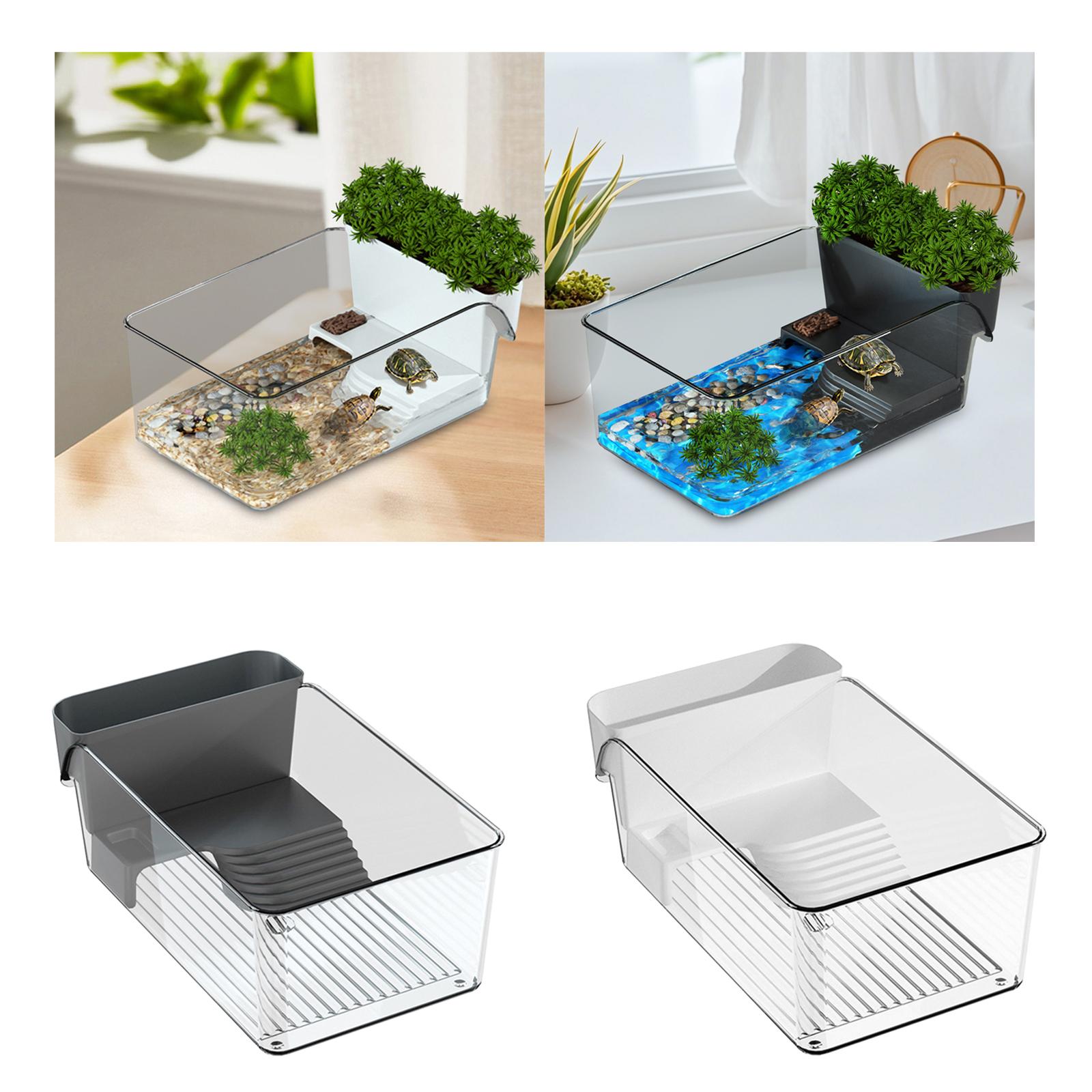 Home Decor Habitat - Małe akwarium dla żółwi, terrarium dla