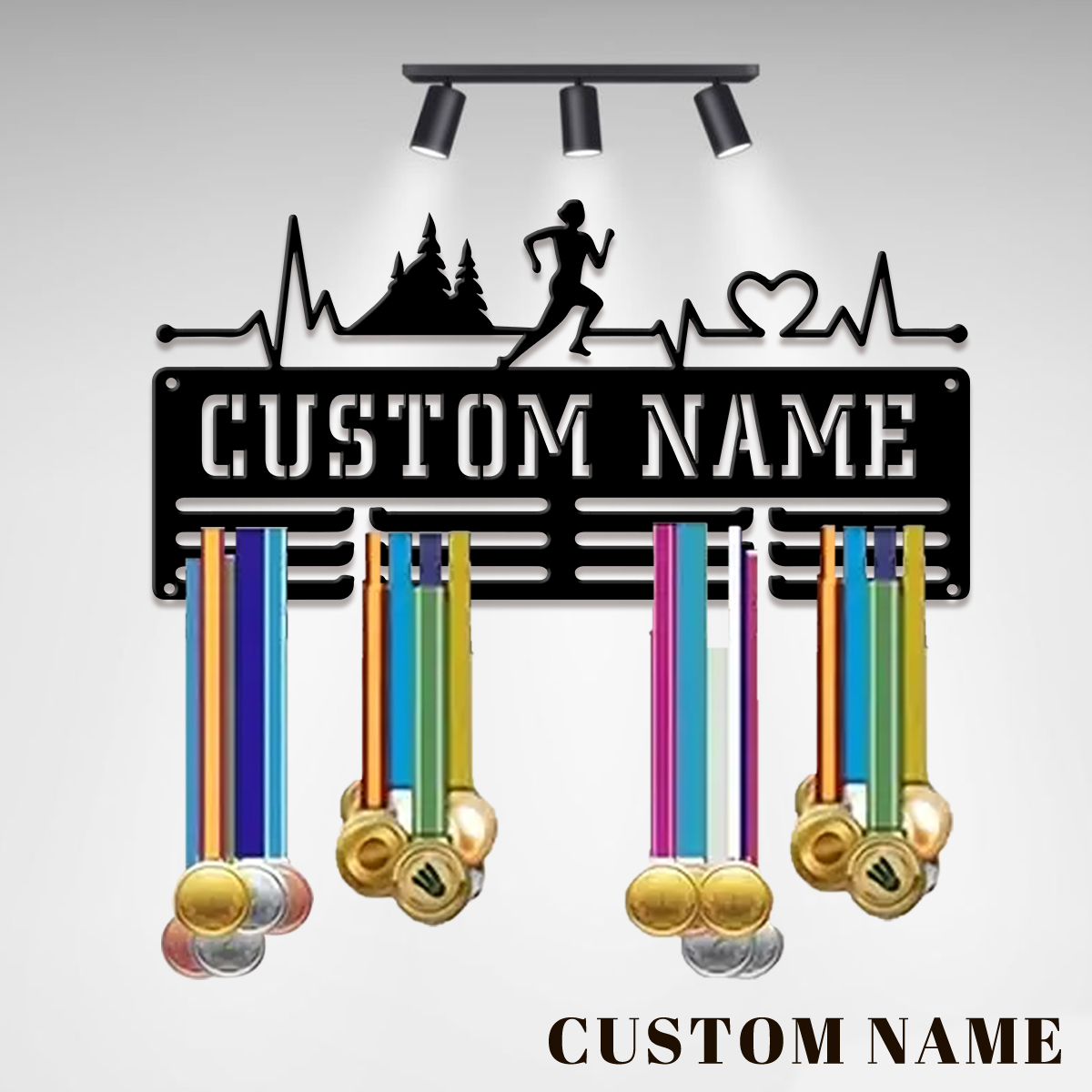 Home Decor Com - Stojak na medale sportowe z metalu,