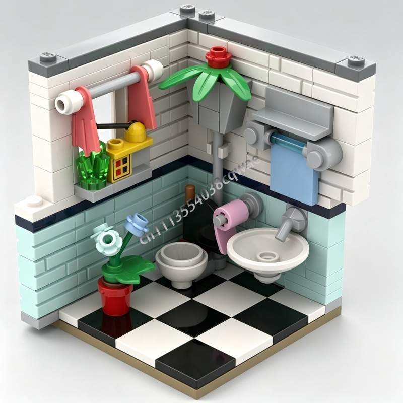 Home Decor Habitat - 145 Elementów Łazienka Habitat Model Wnętrza