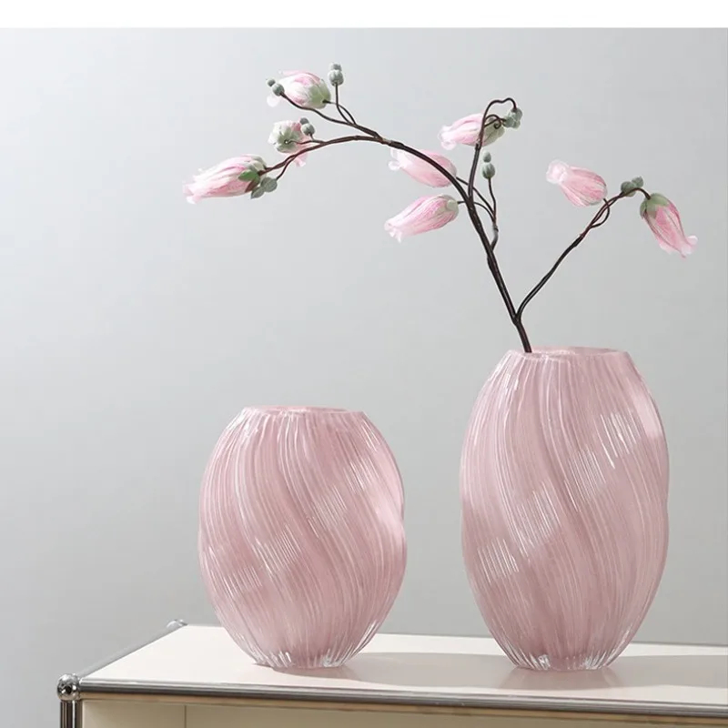 Home Decor Vase With Flowers - Europejski minimalistyczny wazon ze szkła w