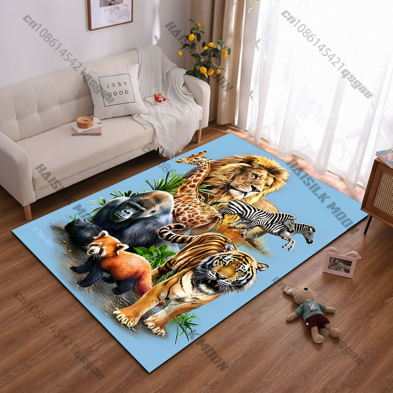 Home Decor Habitat - Dywan z motywem dzikich zwierząt w