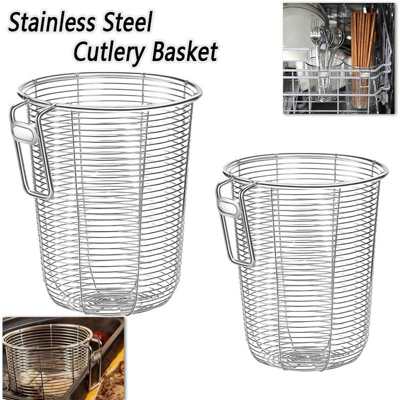 Woven Wall Basket - Organizer na pałeczki kuchenne, wiszący na