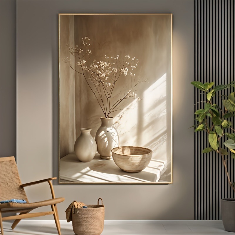 Home Decor Vase With Flowers - Obraz na płótnie w stylu Art