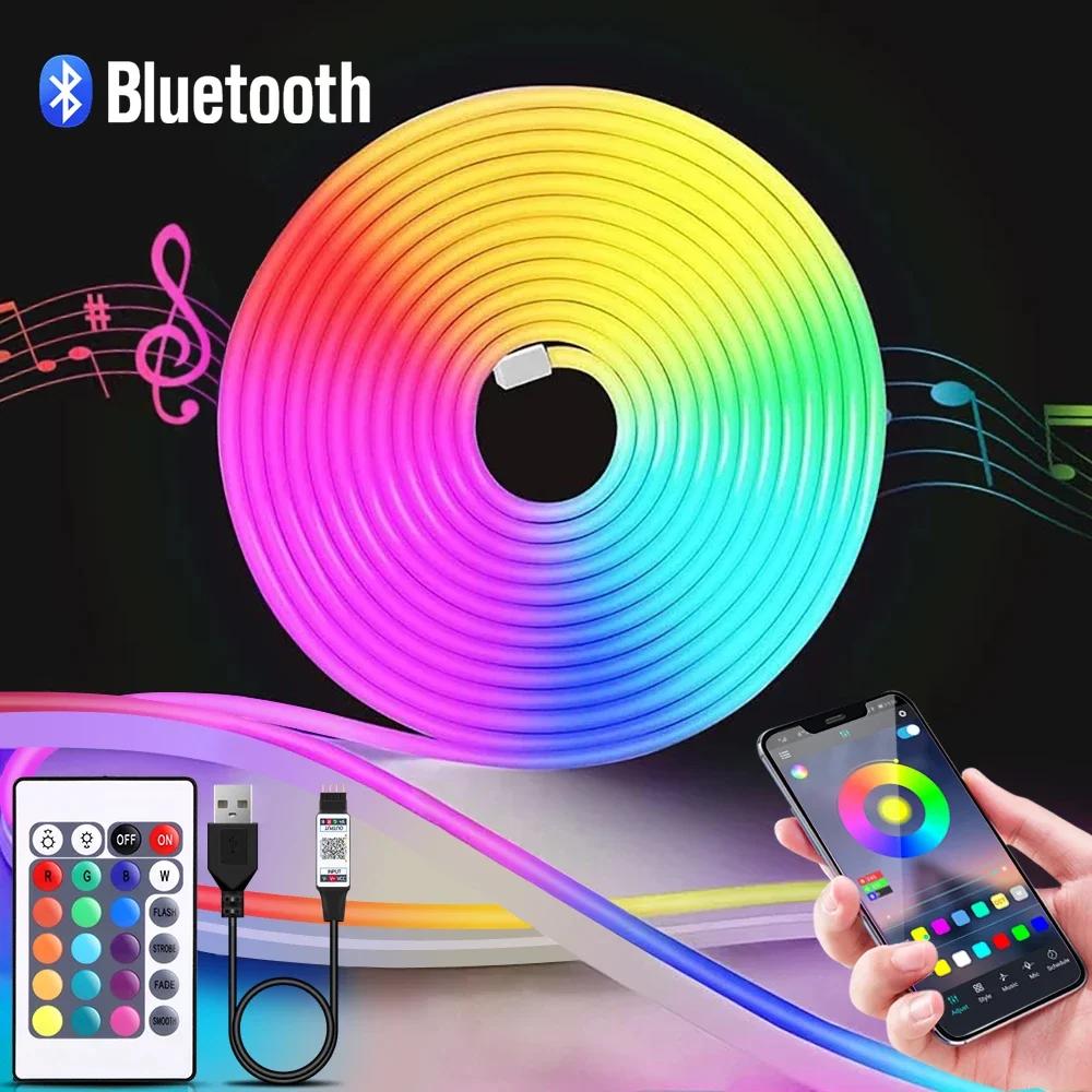 Home Decor Com - Taśma LED Neon RGB 1-5m, 5V