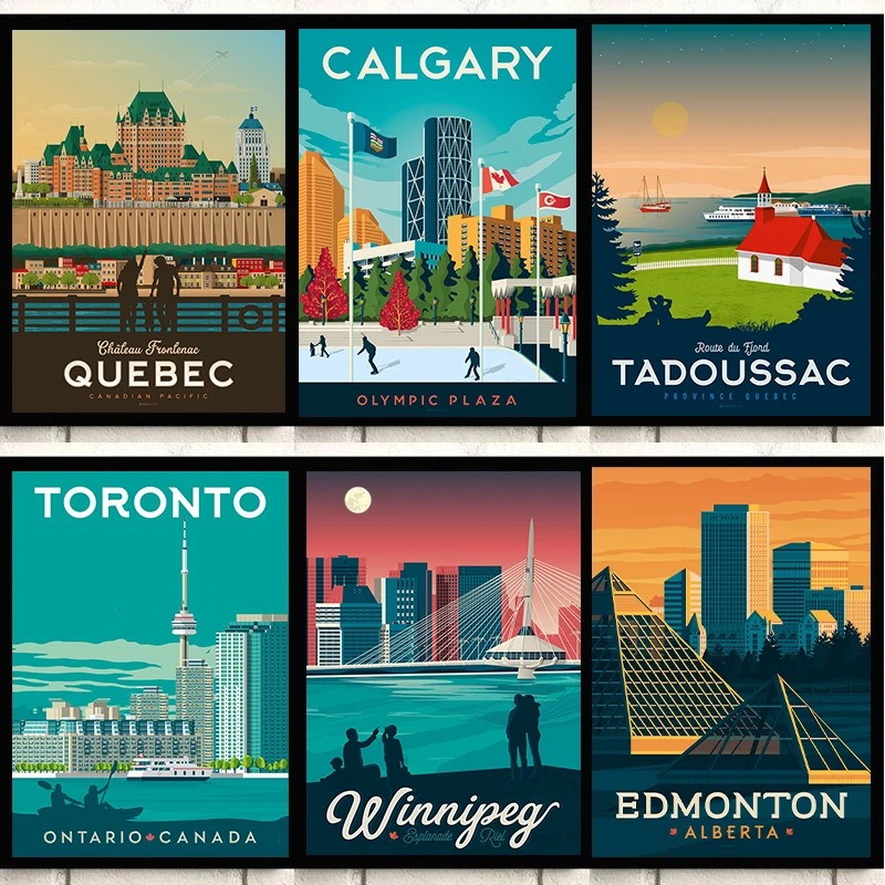 Plakat Podróżniczy Kanada Mias – Home Decor Canada recenzja i cena