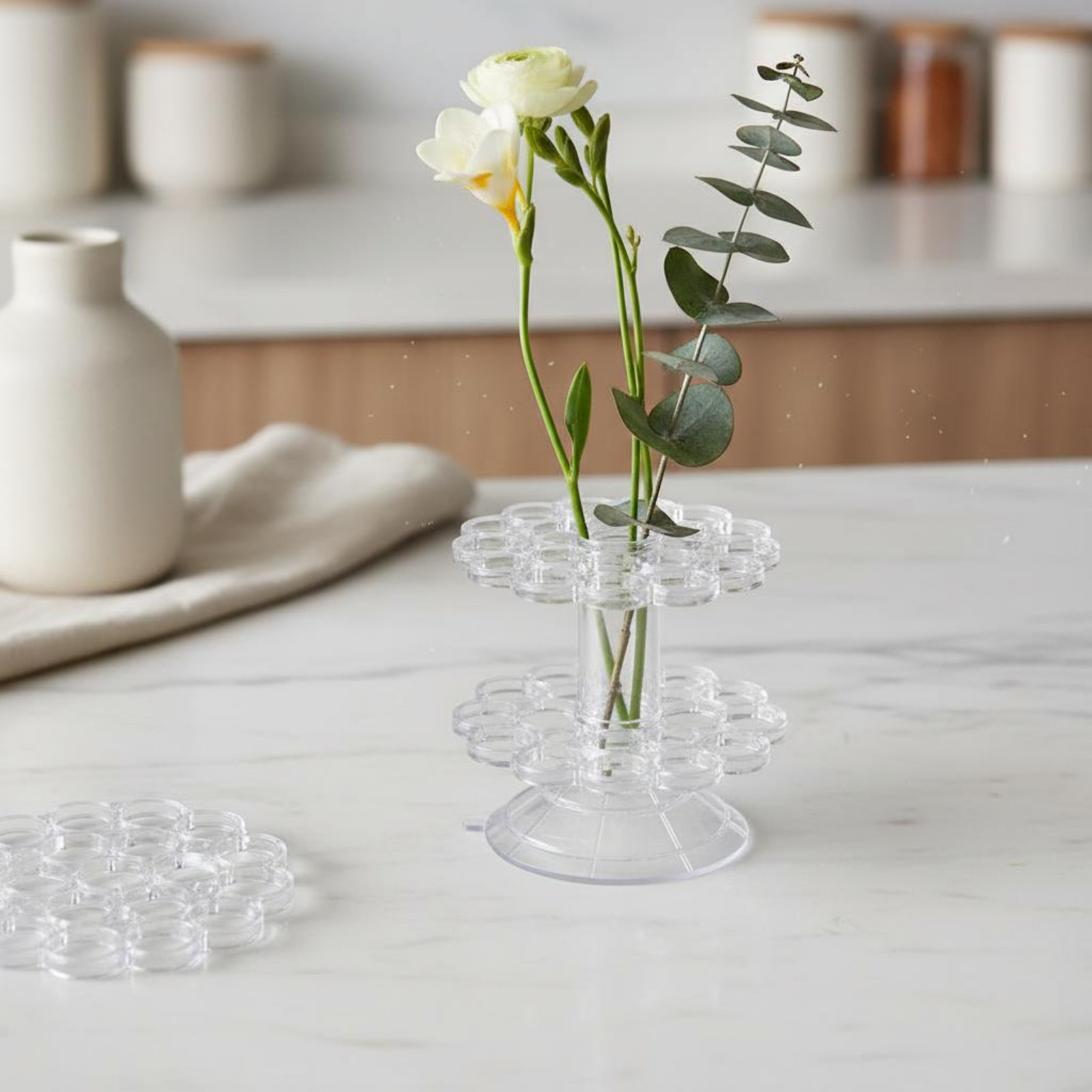 Uchwyt na kwiaty w kształcie s – Home Decor Vase With Flowers recenzja i cena