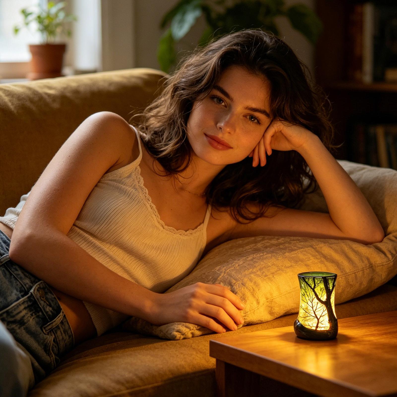 Lampka nocna na stolik, lampka – Home Decor Com recenzja i cena