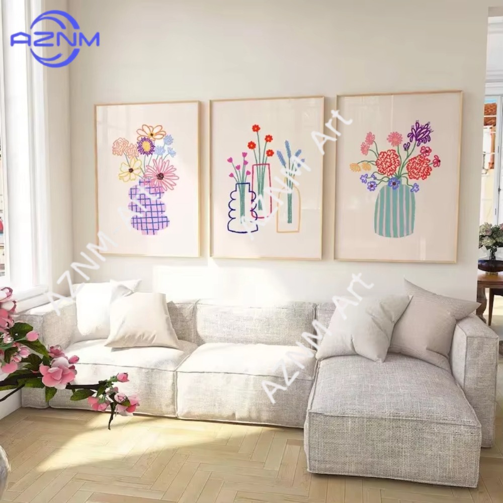 1/3 szt. Abstrakcyjny Wazon z  – Home Decor Vase With Flowers recenzja i cena