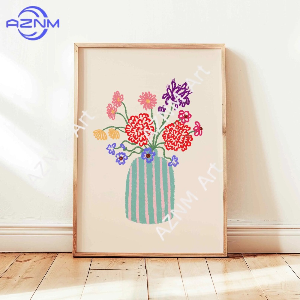 1/3 szt. Abstrakcyjny Wazon z  – Home Decor Vase With Flowers recenzja i cena