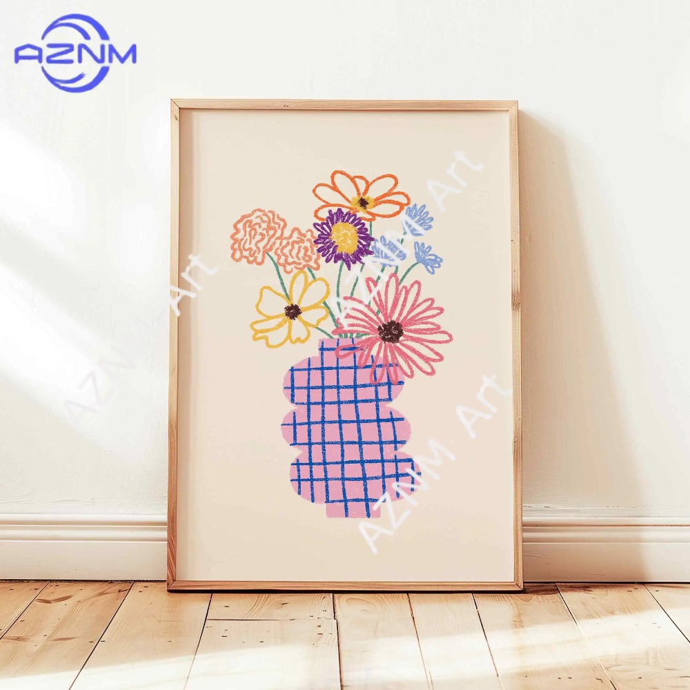 1/3 szt. Abstrakcyjny Wazon z  – Home Decor Vase With Flowers recenzja i cena