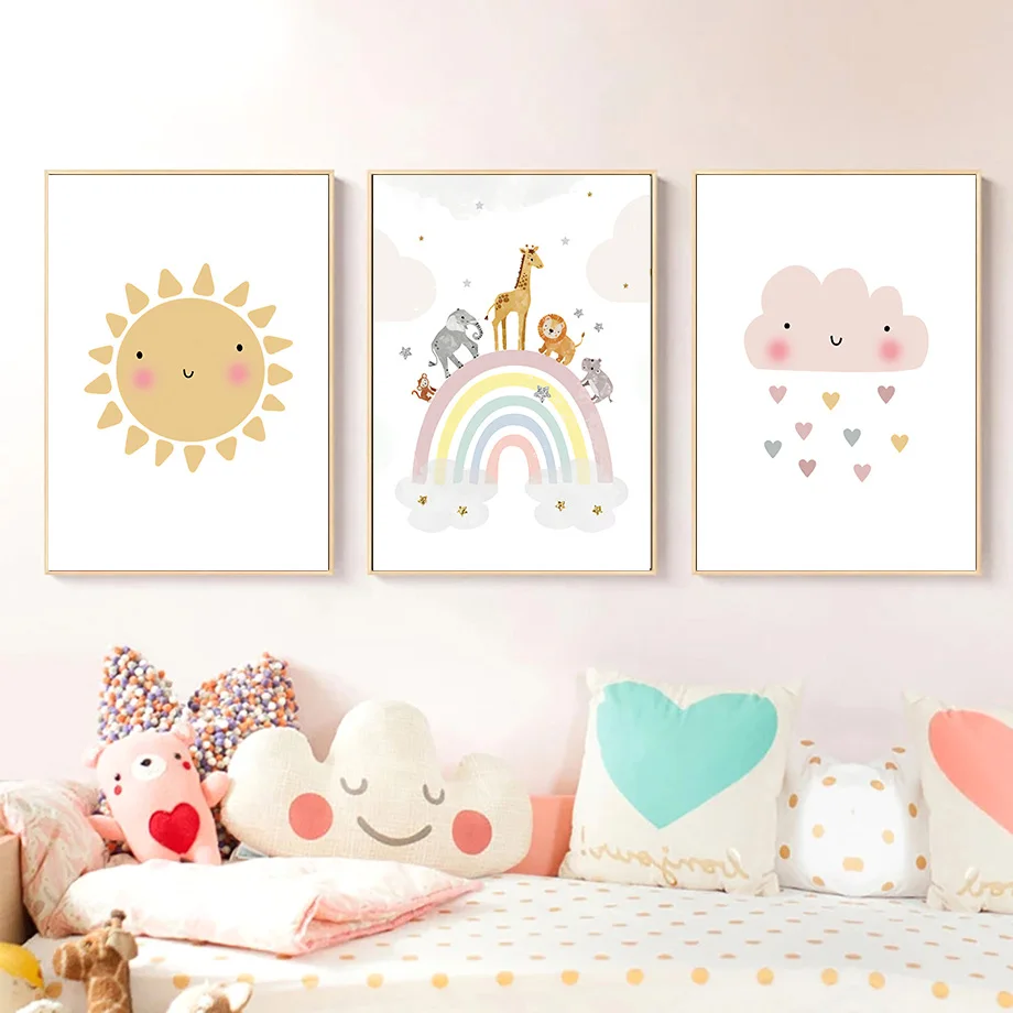 Żyrafa Słoń Balon Słońce Tęcza – Home Decor Japandi recenzja i cena