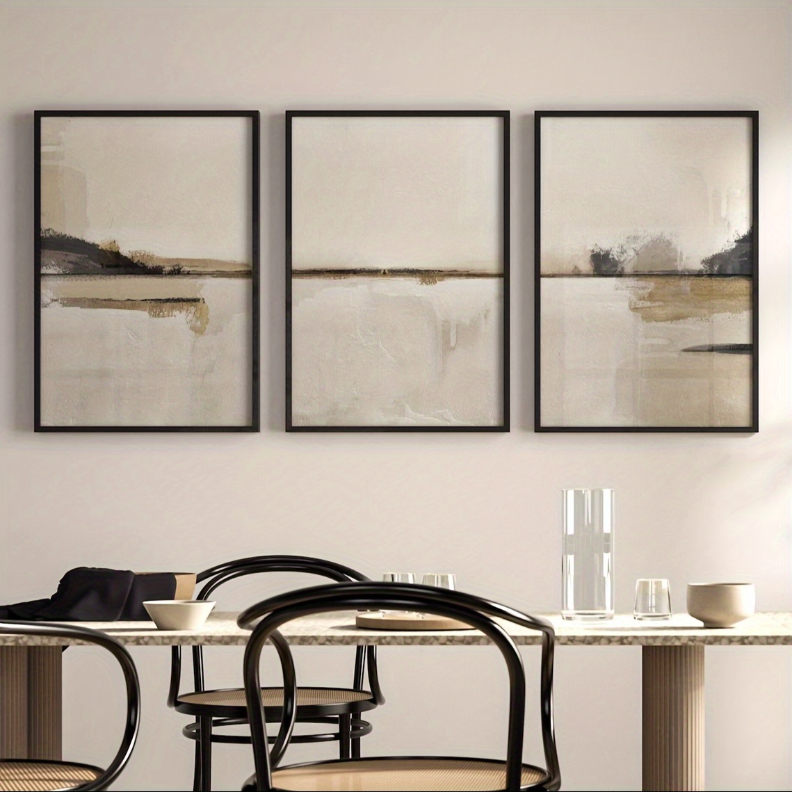 3 szt./zestaw Neutralne Abstra – Home Decor Japandi recenzja i cena