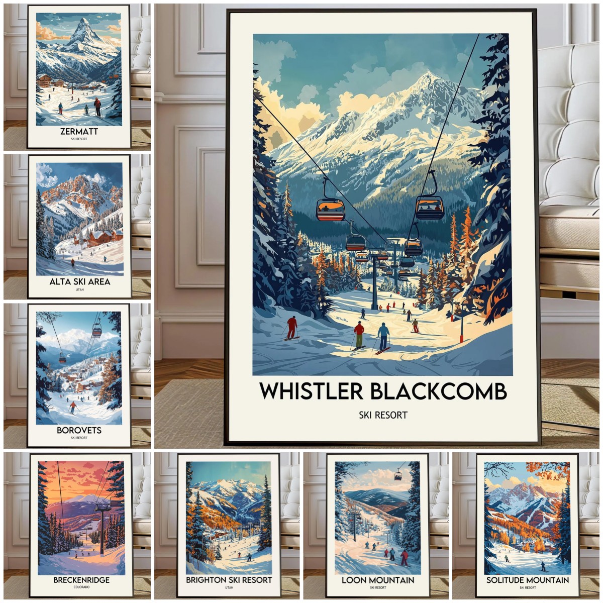 Plakat Strefy Narciarskiej Tel – Home Decor Canada recenzja i cena