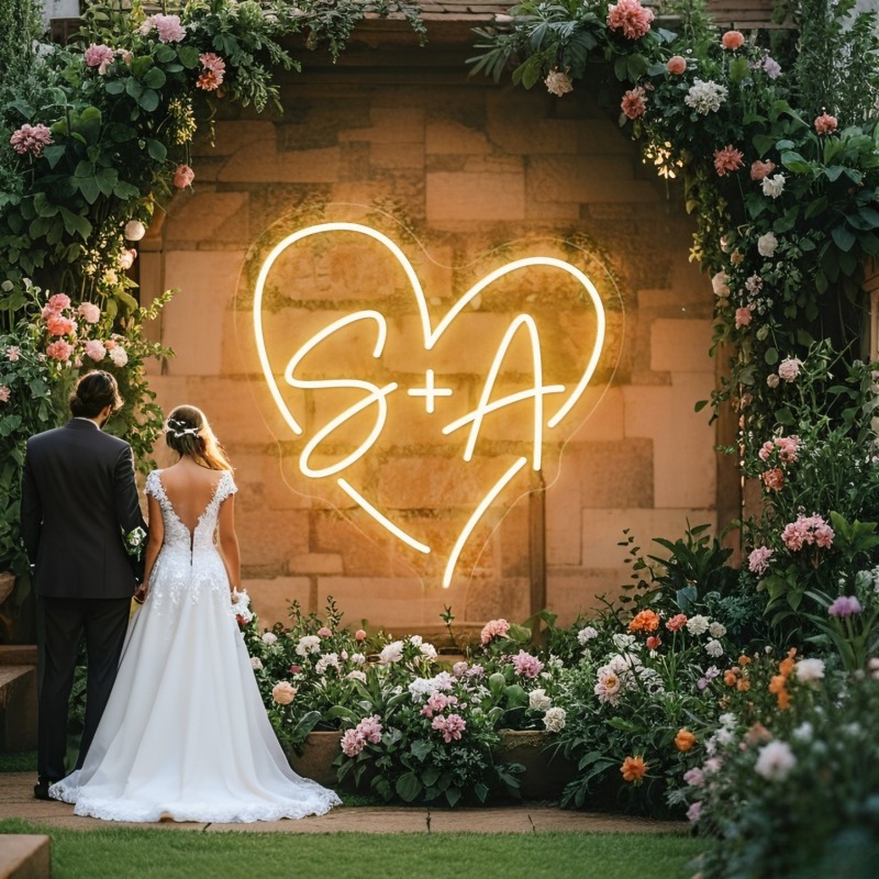 Neon LED w kształcie serca z i – Home Decor Com recenzja i cena