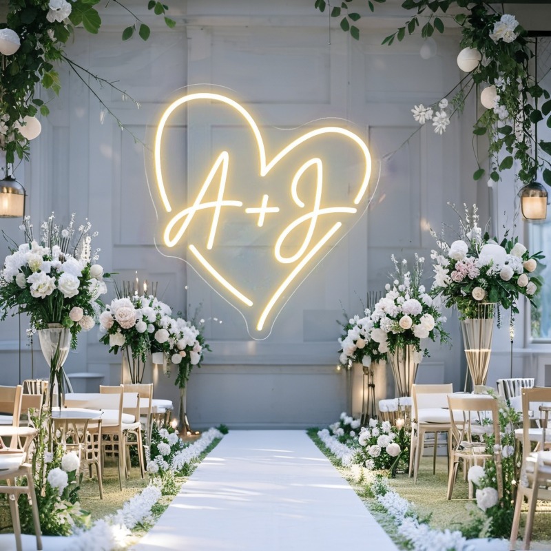 Neon LED w kształcie serca z i – Home Decor Com recenzja i cena