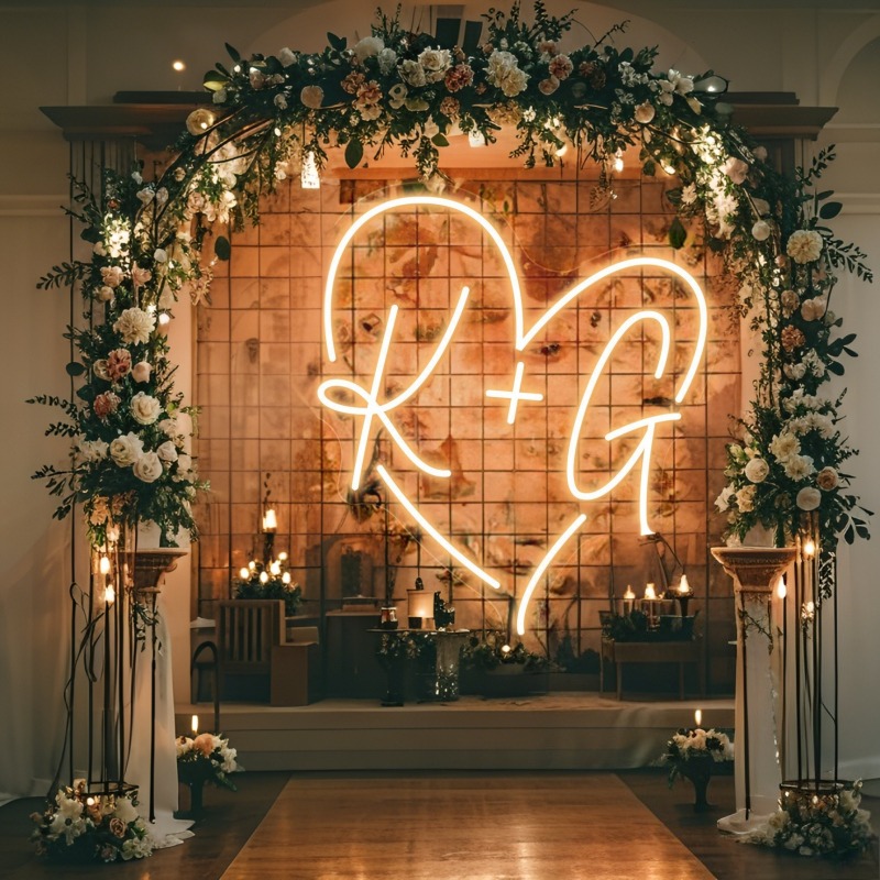 Neon LED w kształcie serca z i – Home Decor Com recenzja i cena