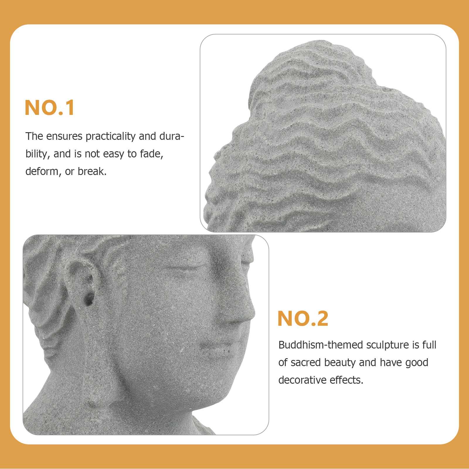 Statua głowy medytującego Budd – Home Decor Zen recenzja i cena