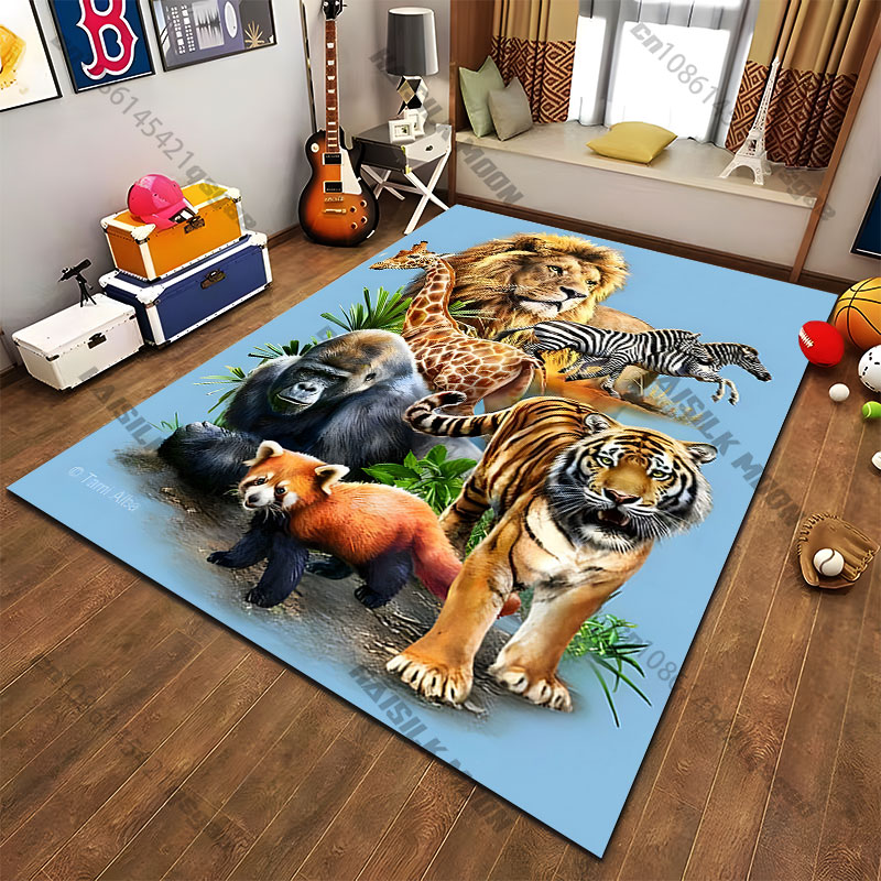 Dywan z motywem dzikich zwierz – Home Decor Habitat recenzja i cena