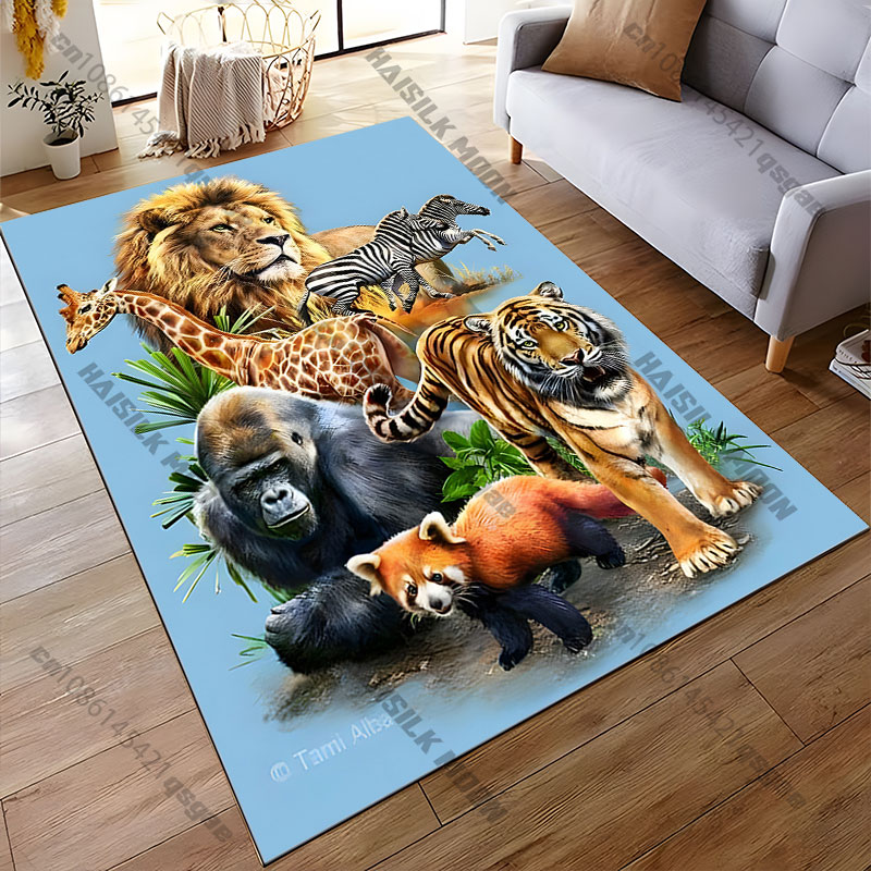 Dywan z motywem dzikich zwierz – Home Decor Habitat recenzja i cena