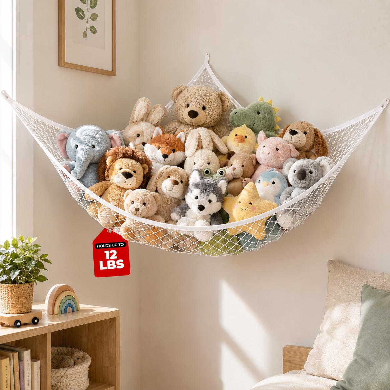 Hamak na zabawki z siatki, wis – Home Decor Com recenzja i cena