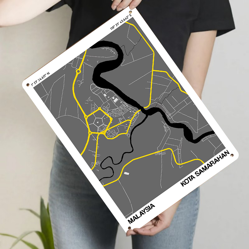 Mapa Kota Samarahan, Malezja,  – Home Decor Kota recenzja i cena