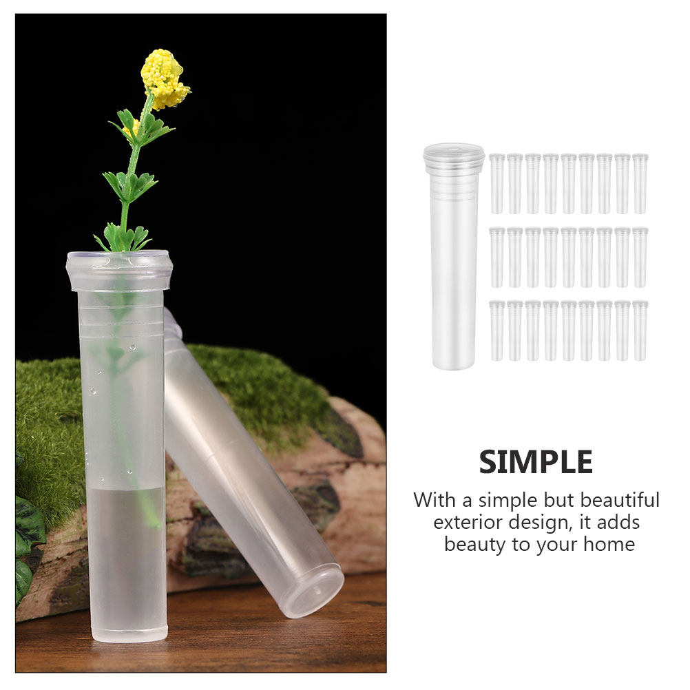 100 szt. Przezroczyste plastik – Home Decor Vase With Flowers recenzja i cena