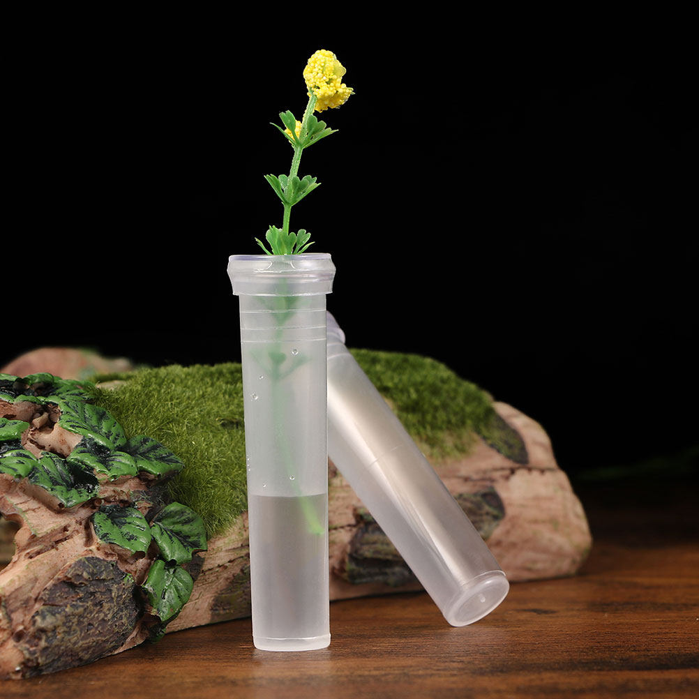 100 szt. Przezroczyste plastik – Home Decor Vase With Flowers recenzja i cena