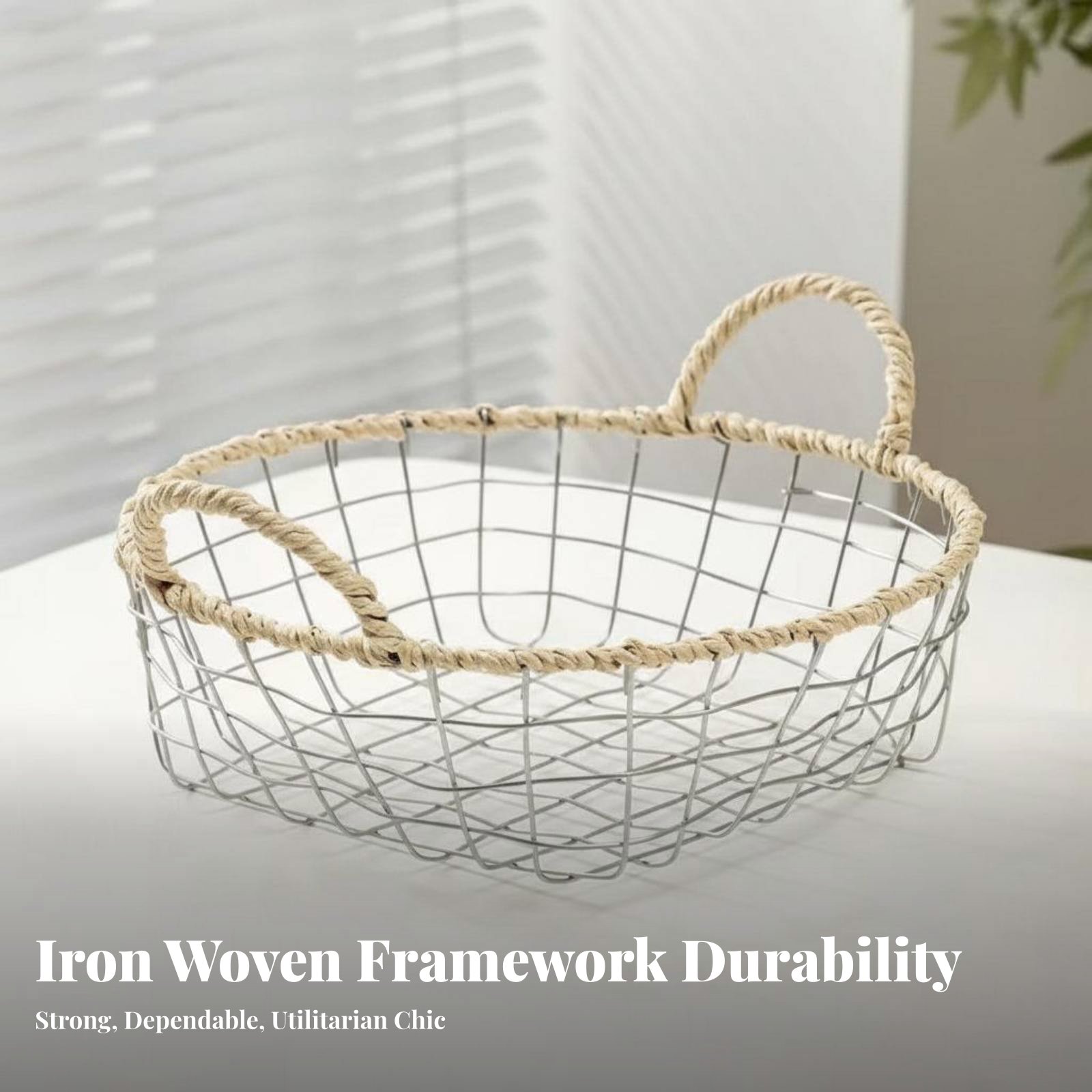 Kosz na przybory kuchenne na b – Woven Wall Basket recenzja i cena