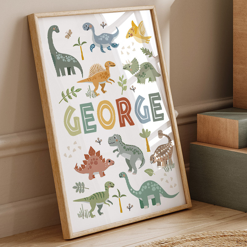 Obraz na płótnie z dinozaurami – Home Decor Japandi recenzja i cena
