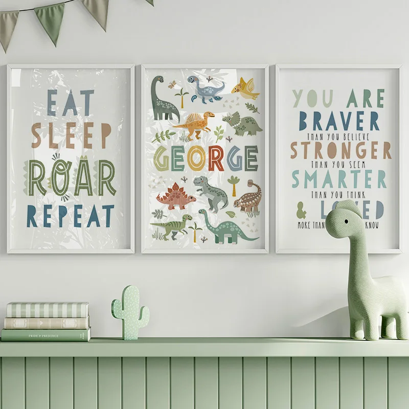 Obraz na płótnie z dinozaurami – Home Decor Japandi recenzja i cena