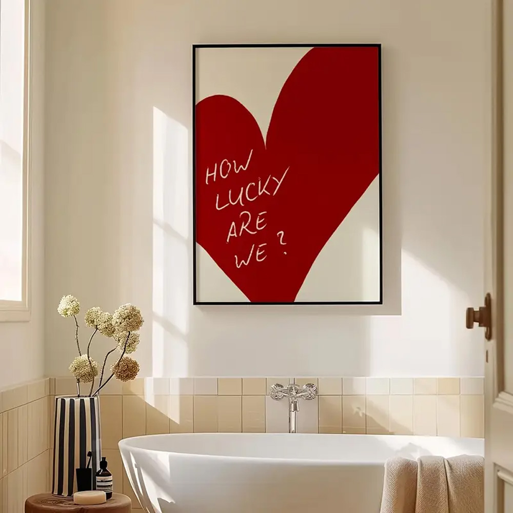1-częściowy bezramowy czerwony – Home Decor How To recenzja i cena