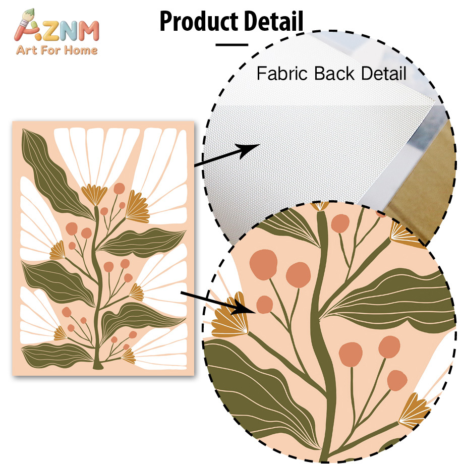 AZNM Boho Kwiatowy Obraz na Pł – Home Decor Vase With Flowers recenzja i cena