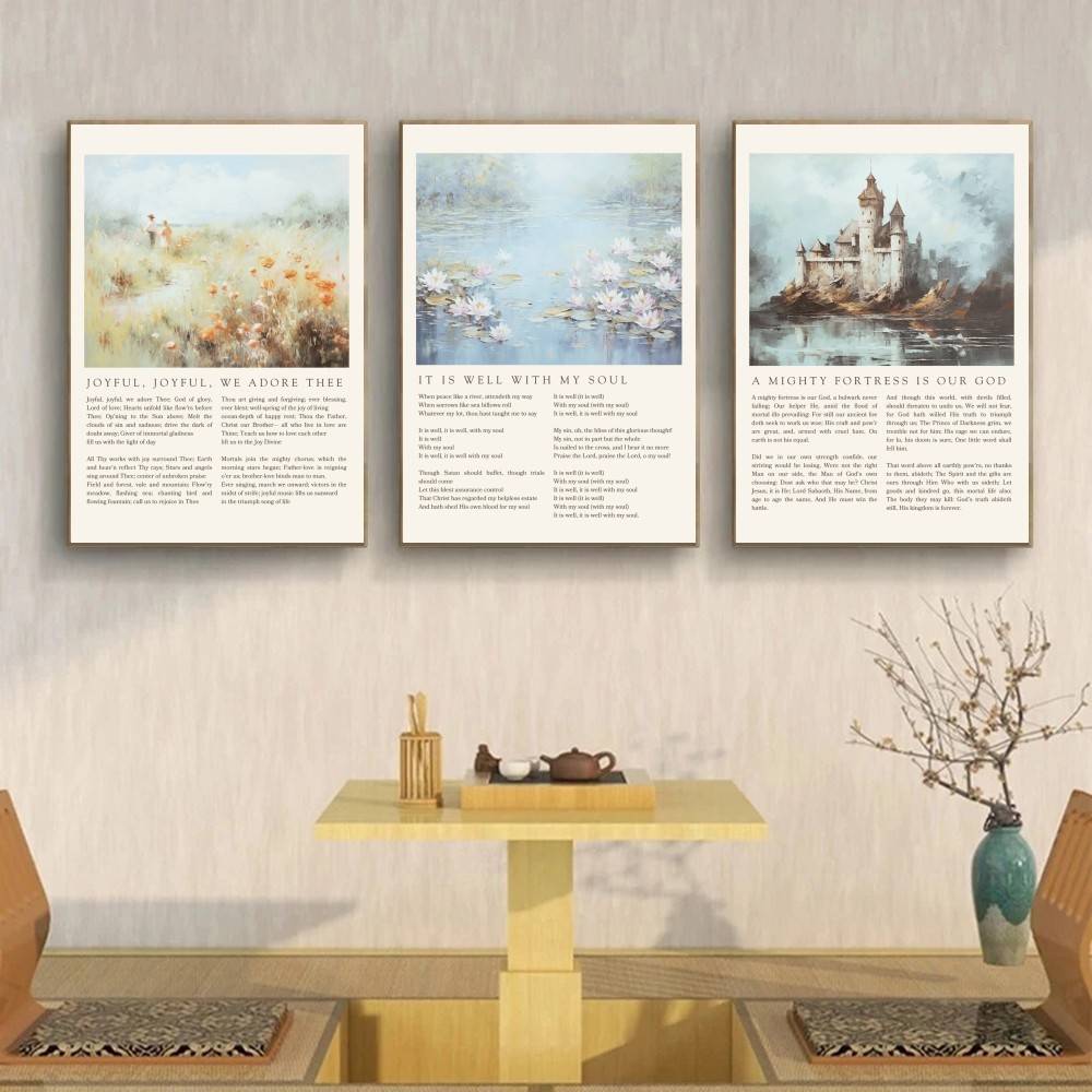 Plakat z hymnami chrześcijańsk – Home Decor How To recenzja i cena