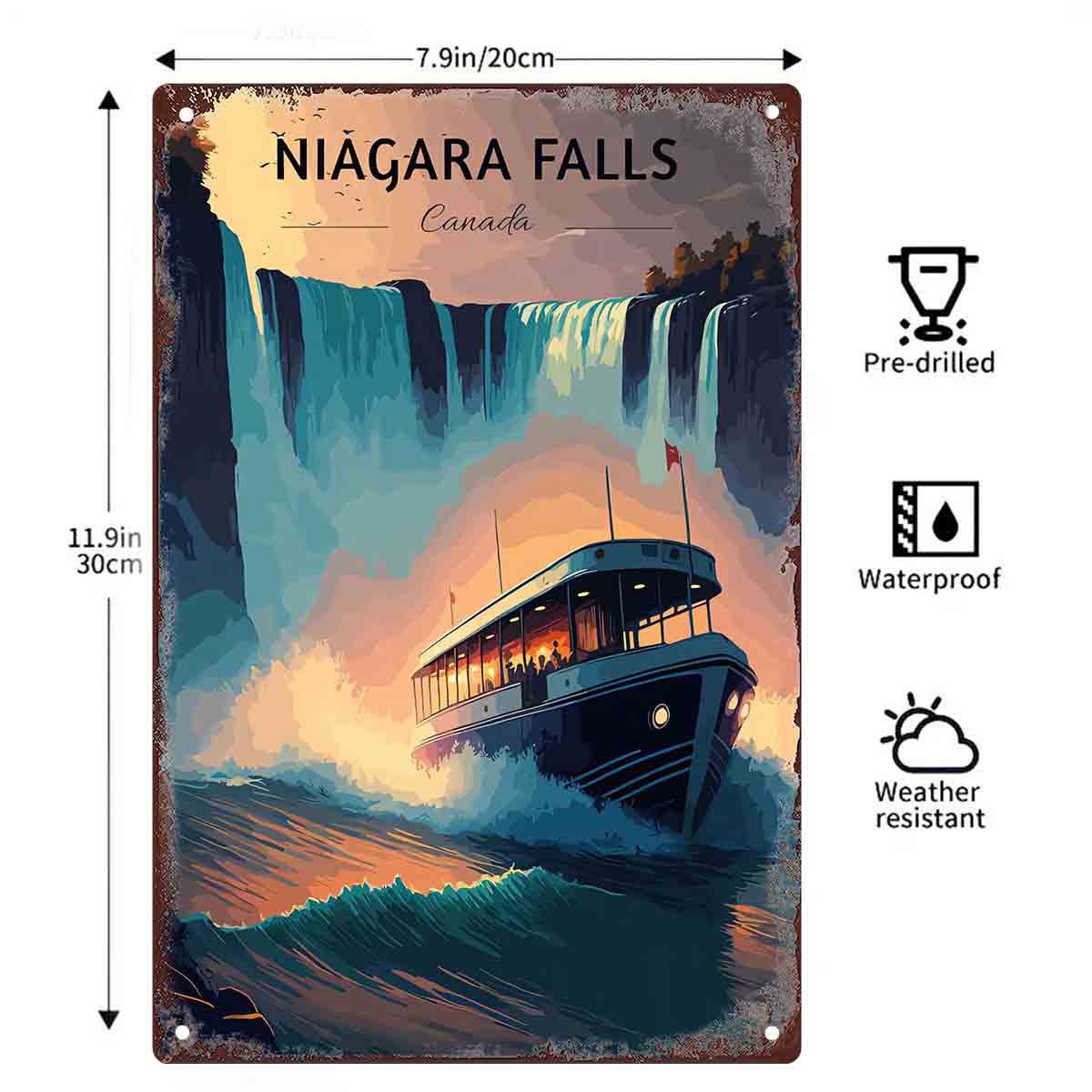2D PŁASKA METALOWA TABLICA DEK – Home Decor Canada recenzja i cena