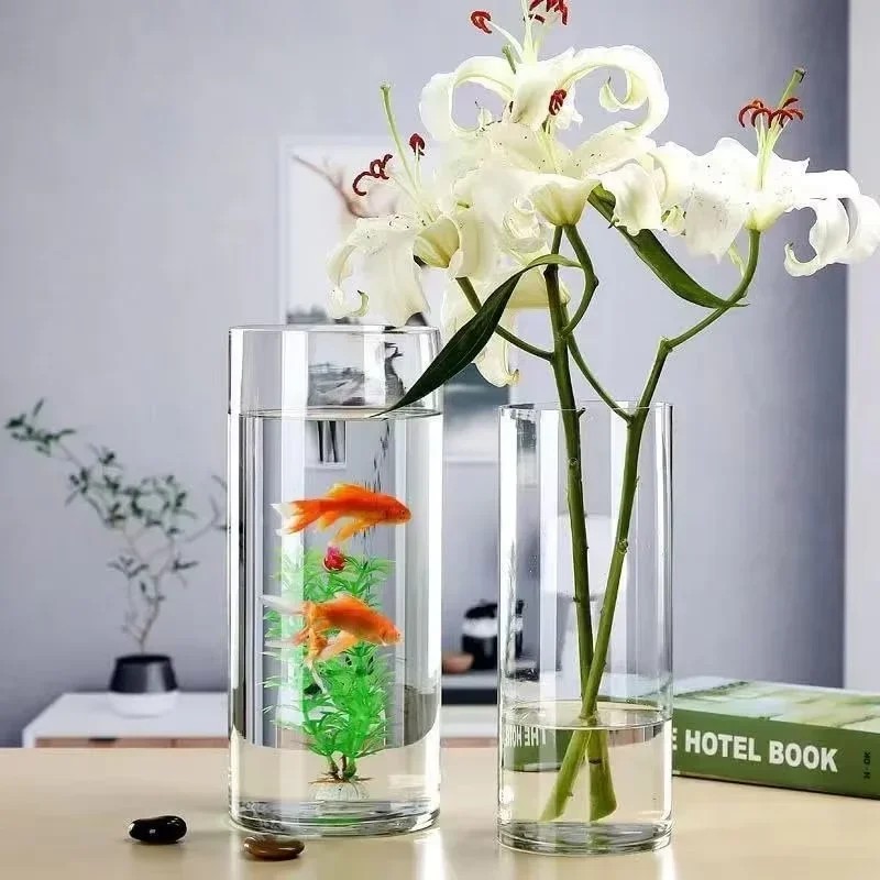 2/4 szt. Akrylowy Wazon Cylind – Home Decor Vase With Flowers recenzja i cena