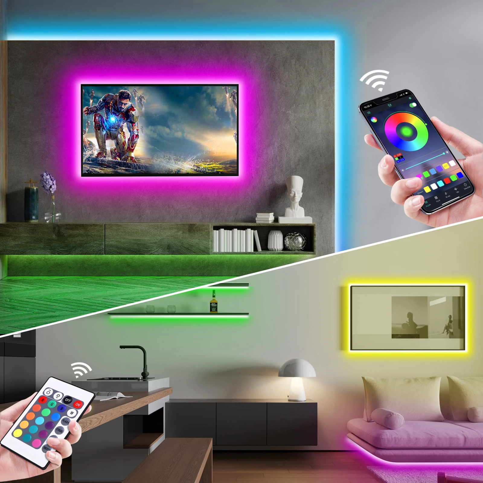 Taśma LED Neon RGB 1-5m, 5V US – Home Decor Com recenzja i cena